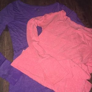 2 American Eagle Outfitters Long sleeve T shirts